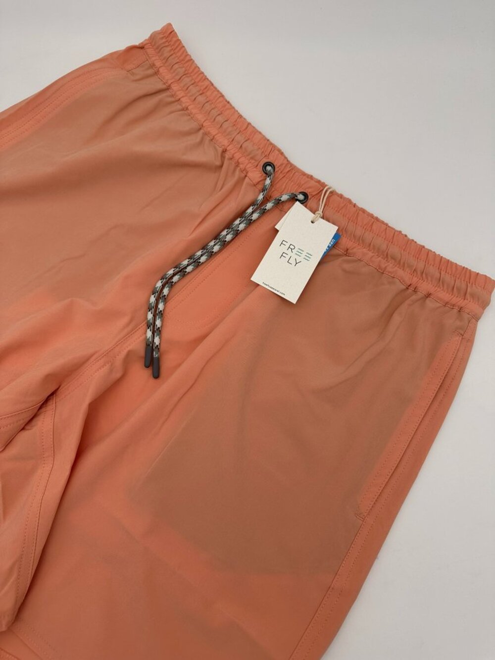 Free Fly Men's UPF 50+ Andros Swim Trunk Short Size Large Orange Dusk